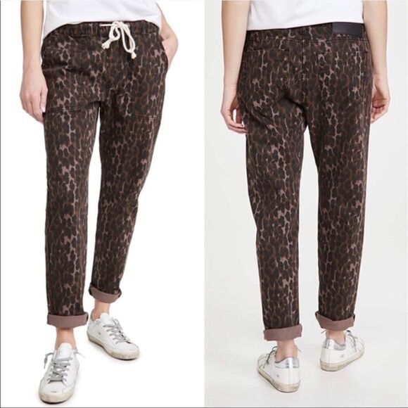 NWT One Teaspoon Leopard Shabbies Drawstring Jeans - Size: Small - Picture 1 of 14